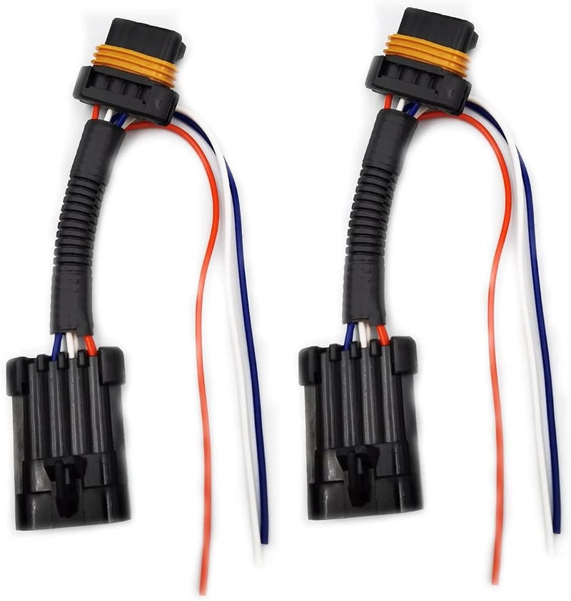 DEVMO 2pcs Compatible with Polaris RZR 900 1000 XP Turbo Tail Light Power Harness Whip Brake Light License Plate Rear Light Plug and Play 3 Wire Power Harness - Image 3